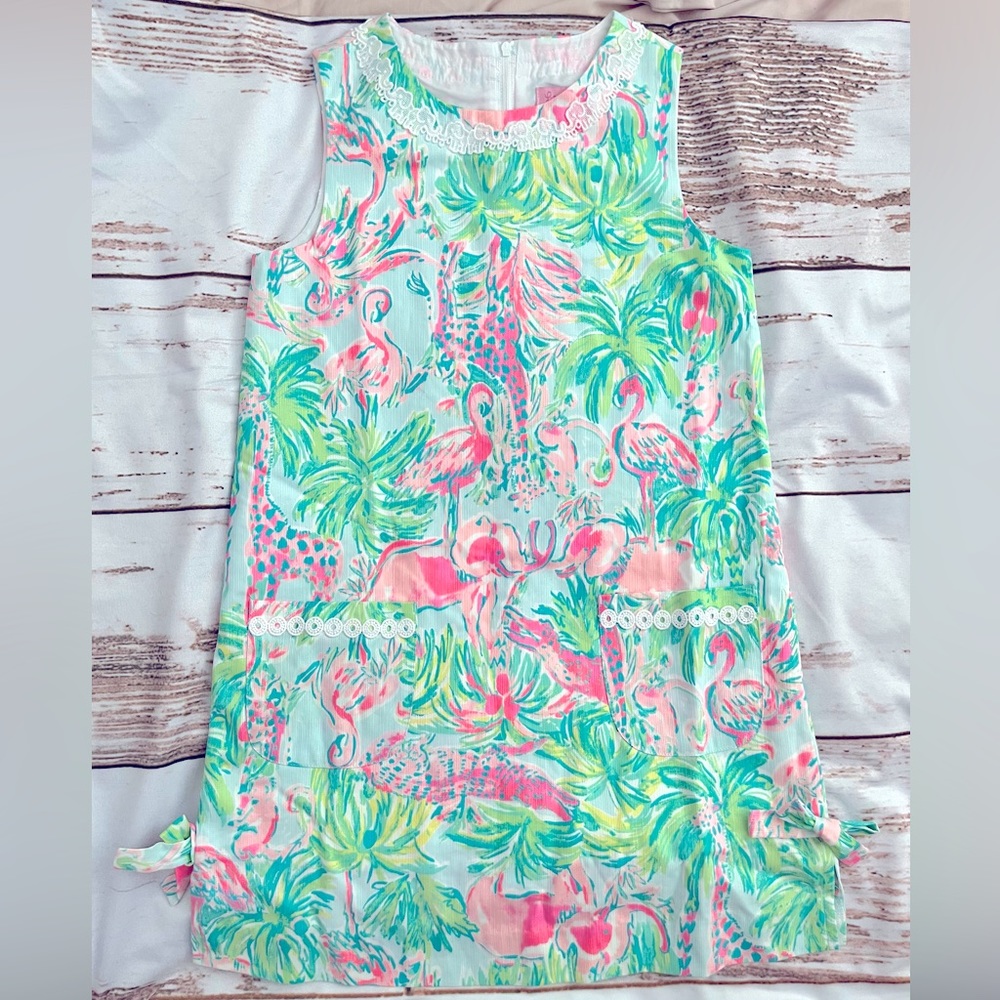 Lilly Pulitzer Seasalt blue On Parade shift
